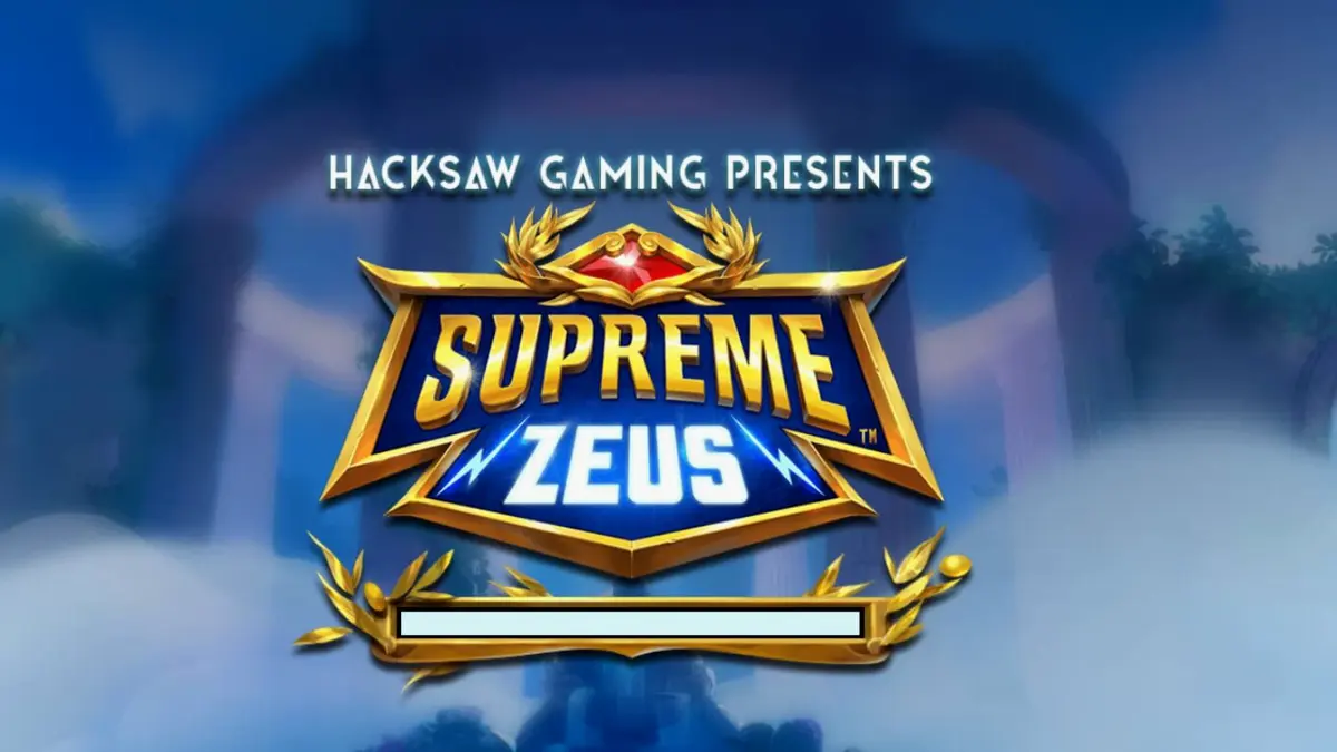 Pemandangan gerbang Olympus yang megah dalam slot Supreme Zeus